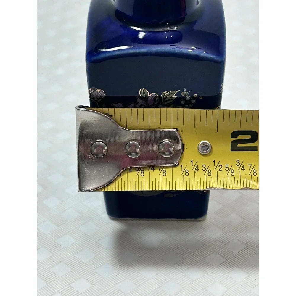 Vintage Small Kutani Style Miniature Cobalt Blue Bud Vase‎ 3.5